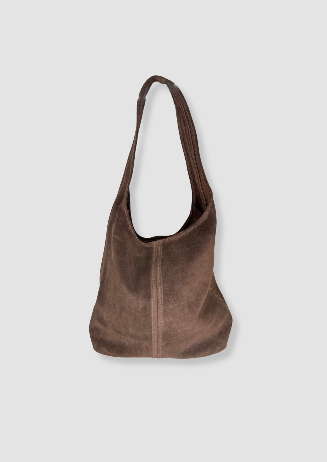 Elena suede totebag Dark brown