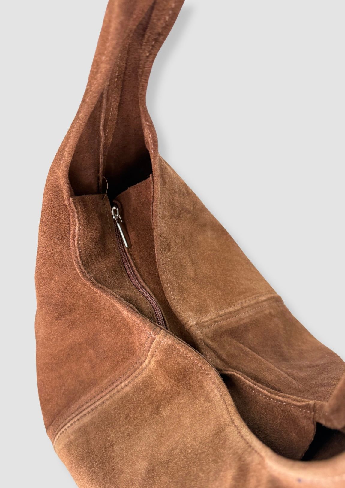 Elena suede totebag Brown