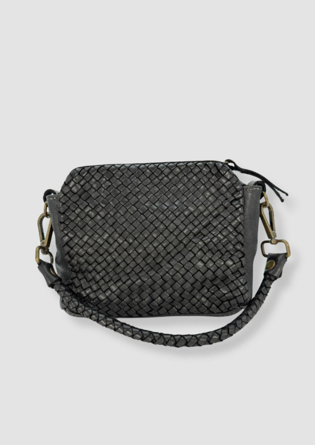 Sara vintage leather bag Black