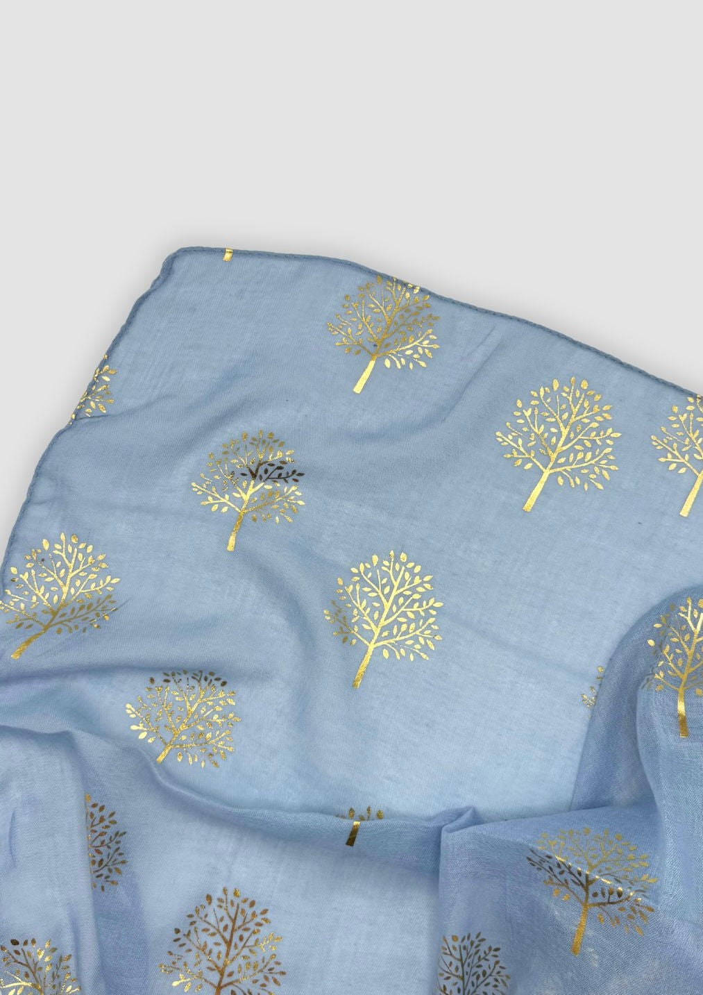 Tree of life scarf Light blue