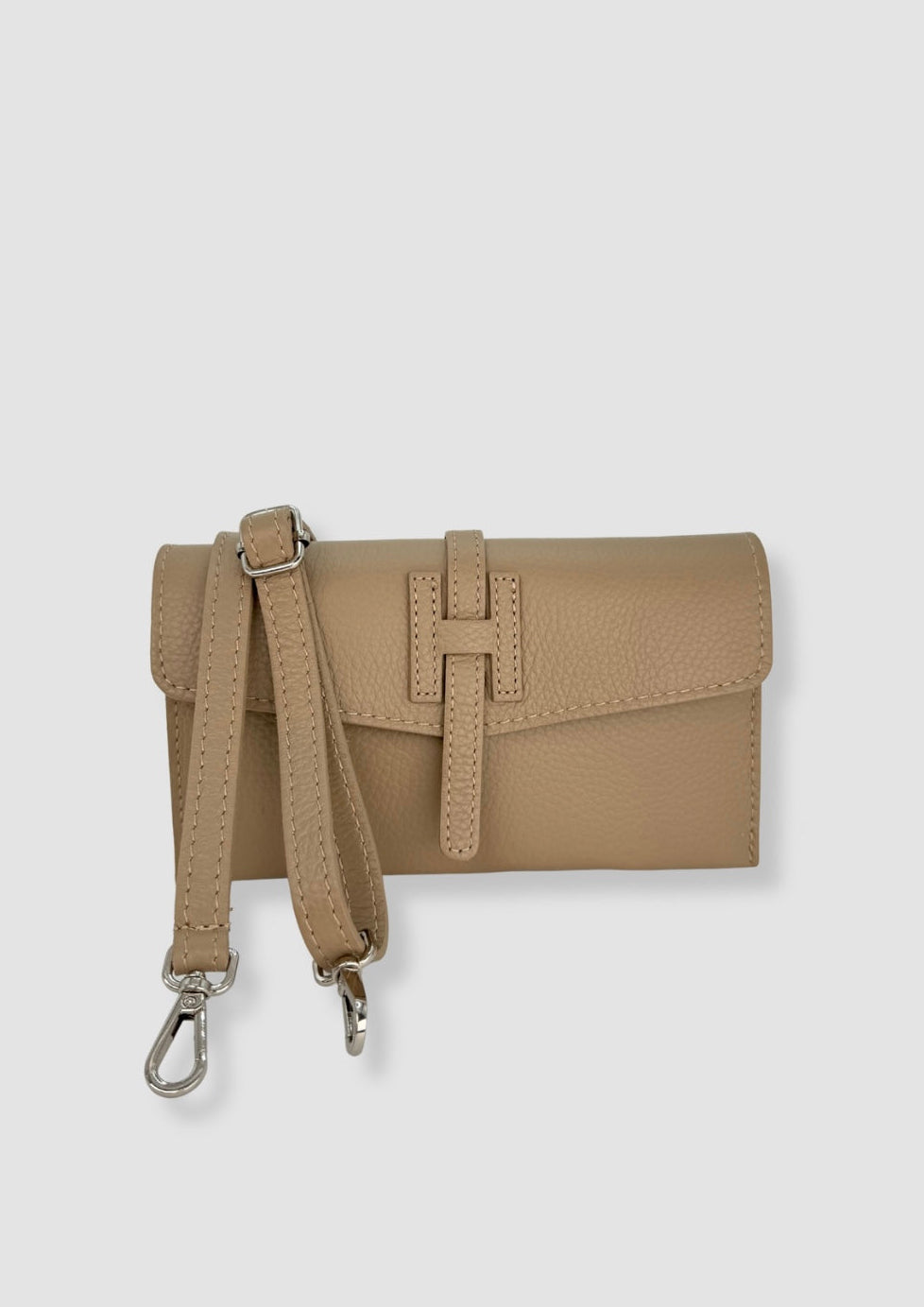 Bella leatherbag Taupe