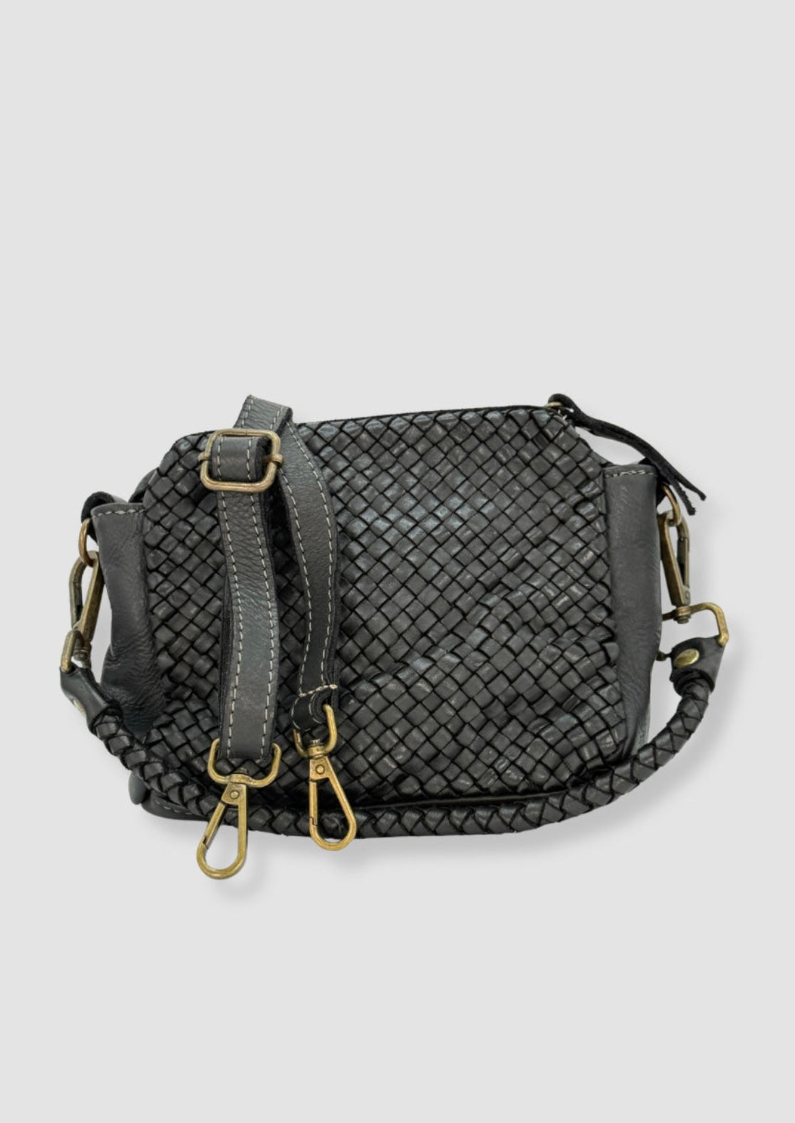 Sara vintage leather bag Black