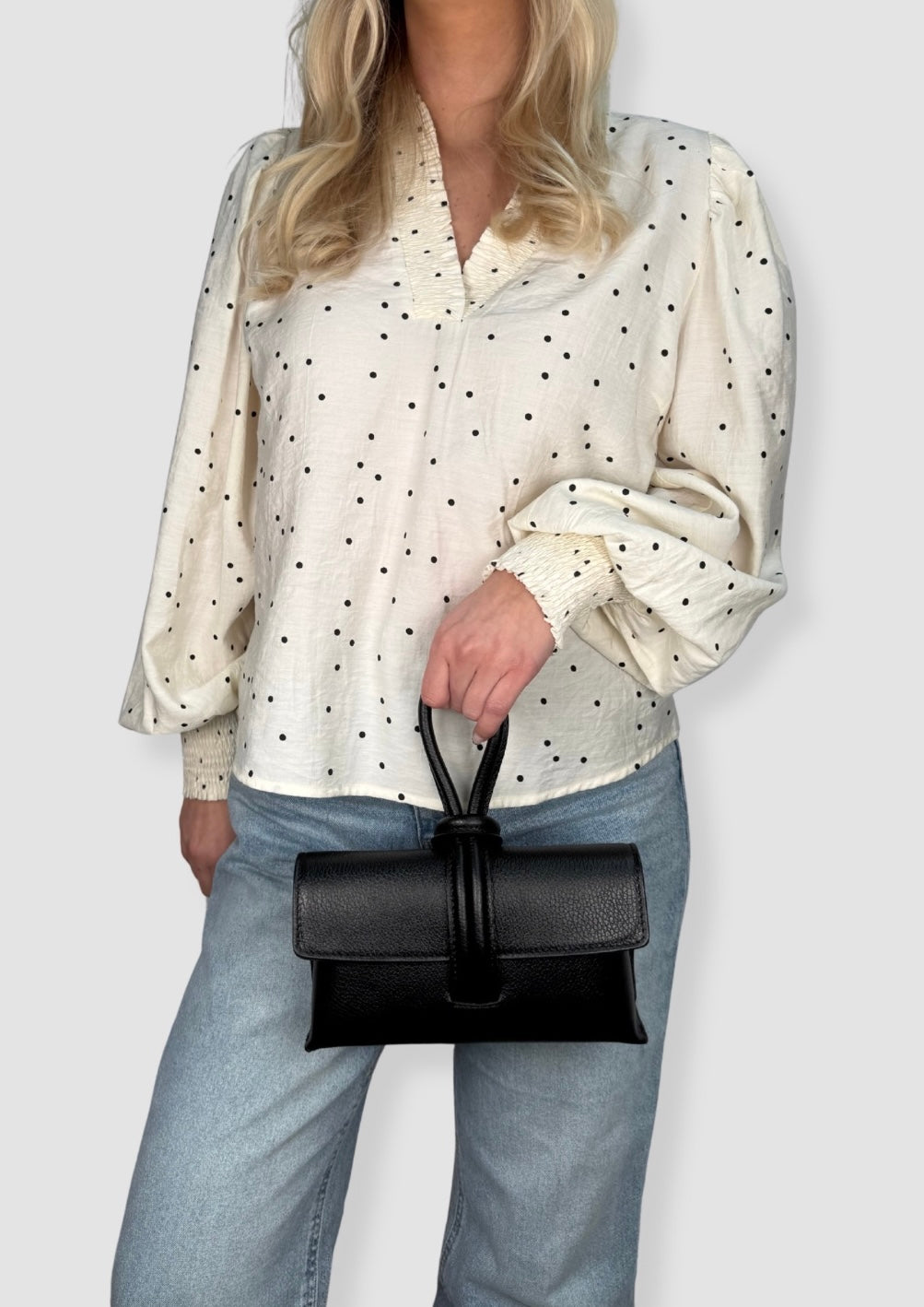 Fiona leather bag Black