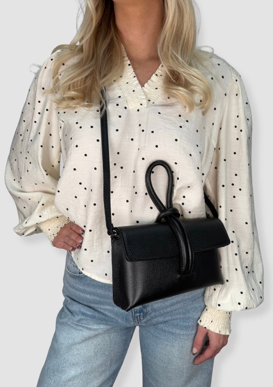 Fiona leather bag Black