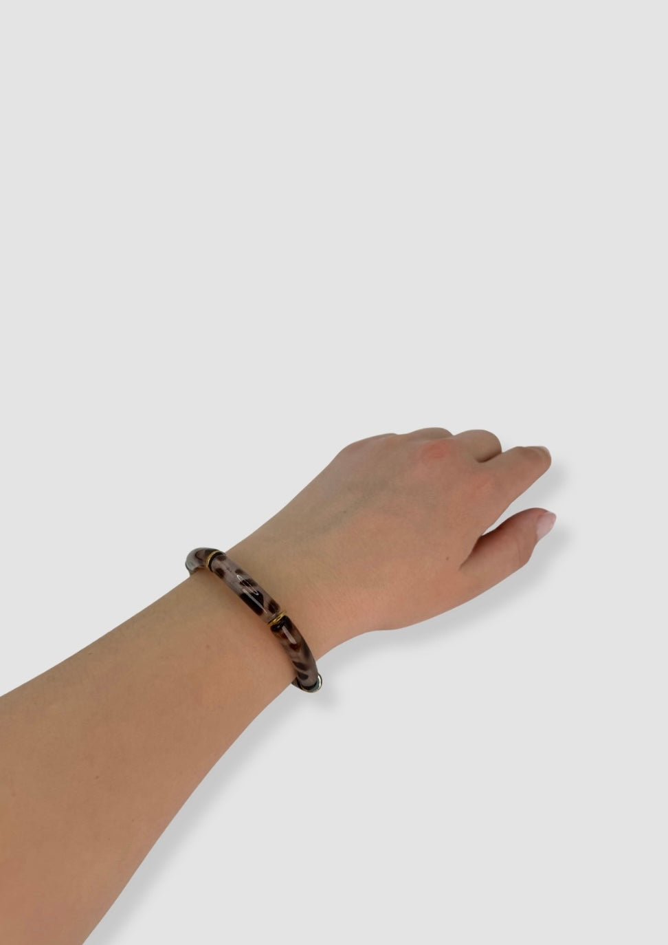 Pipe elastic bracelet Brown