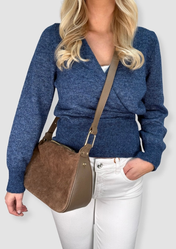 Mira suede bag Taupe