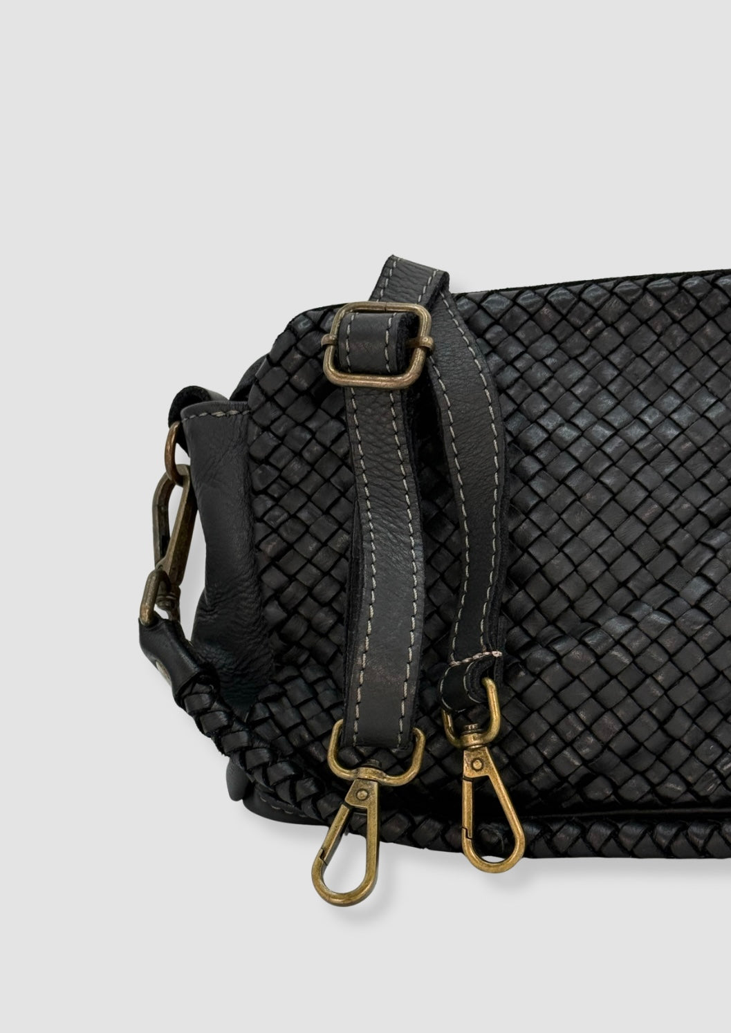 Sara vintage leather bag Black