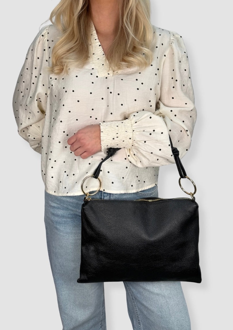 Adele leather bag Black