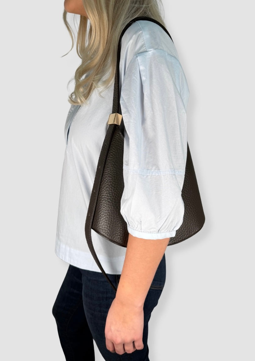 Adelina leather bag Dark Brown