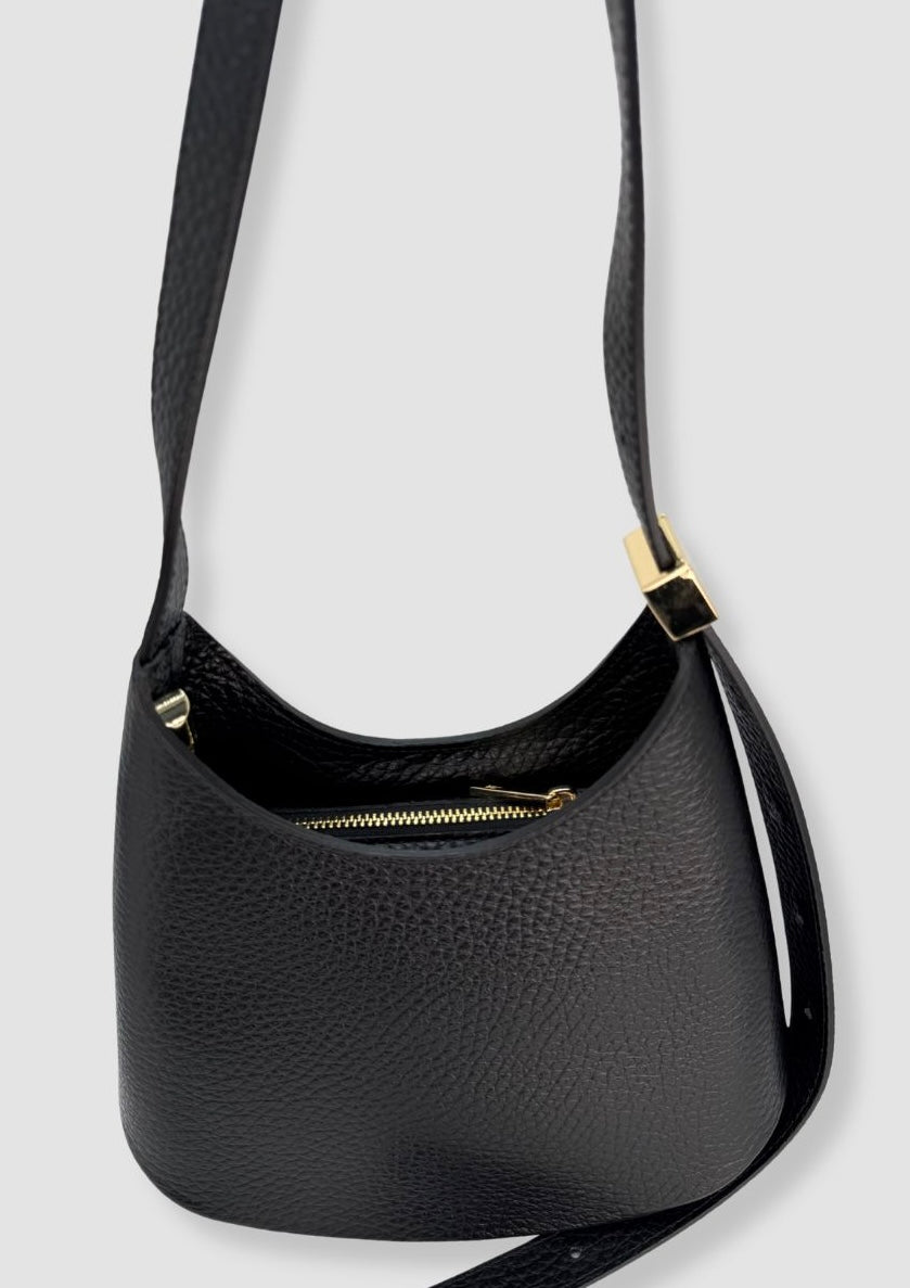 Adelina leather bag Black