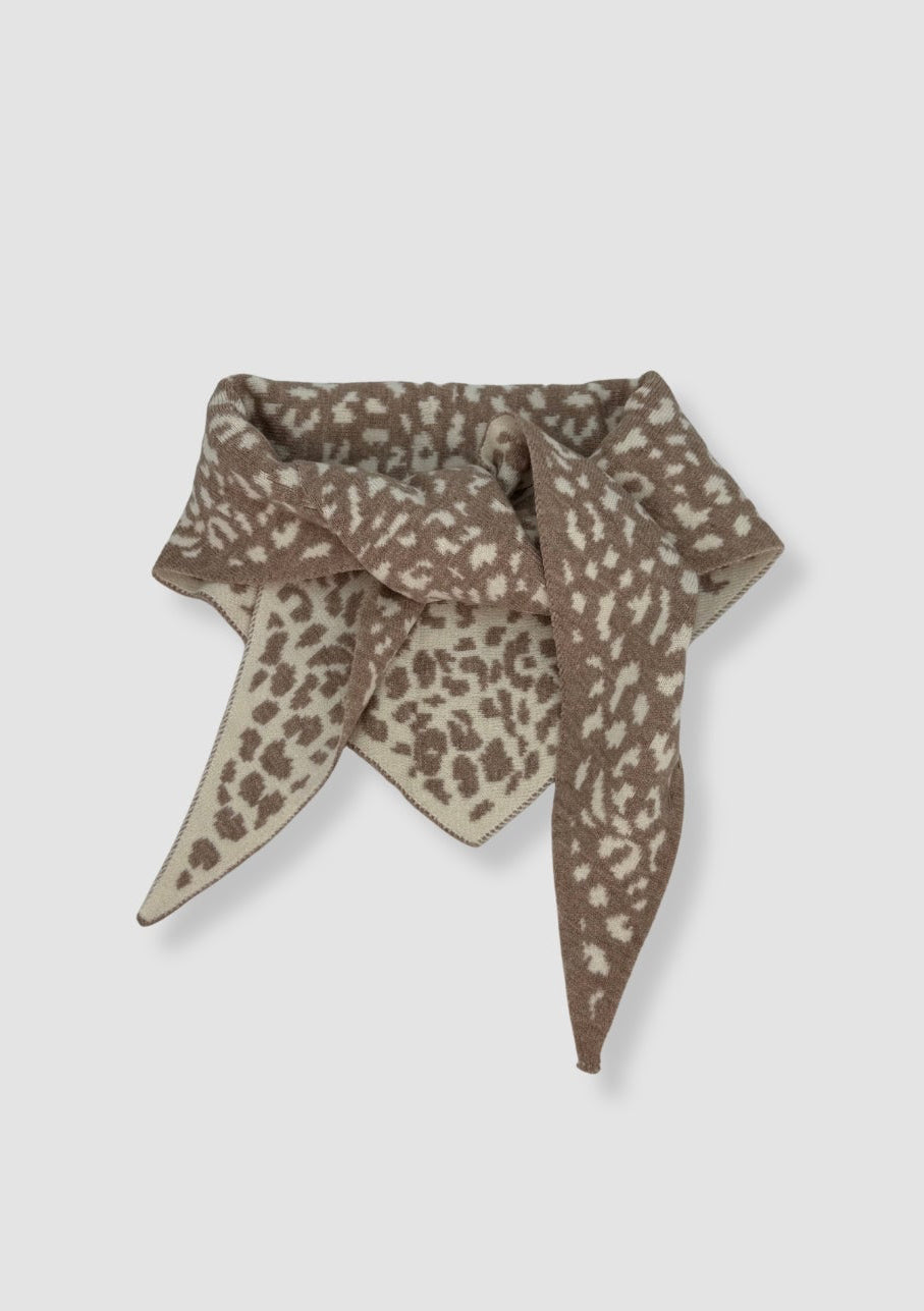 Leo triangle scarf Beige