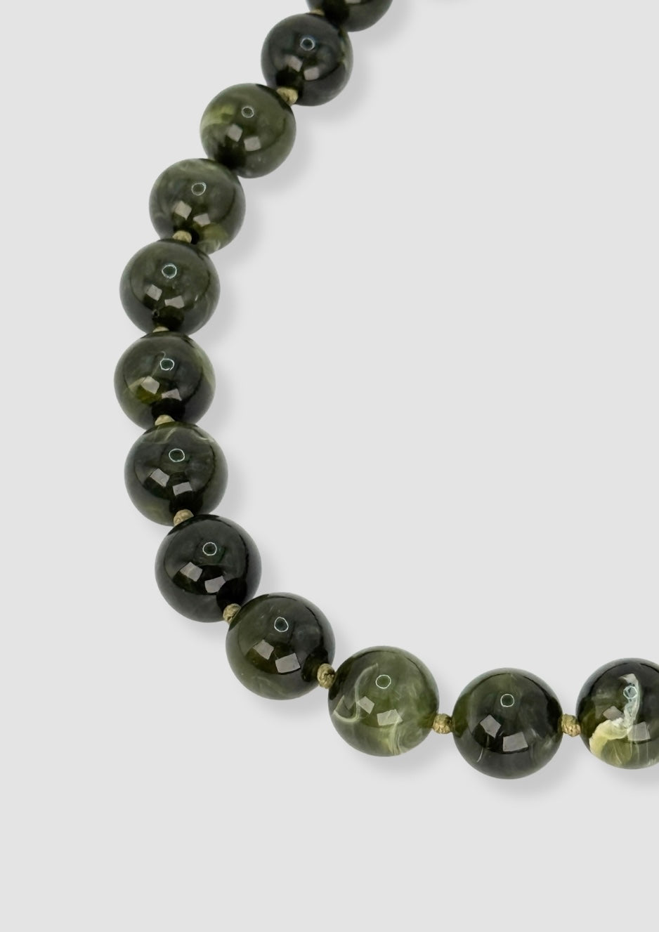 Marbles necklace Green