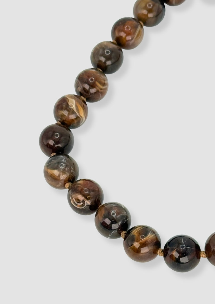 Marbles necklace Brown