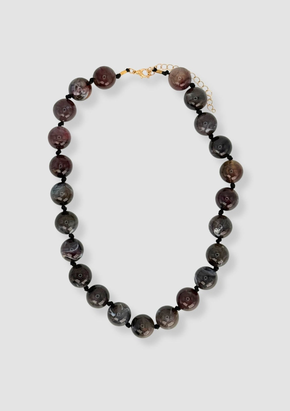 Marbles necklace Black
