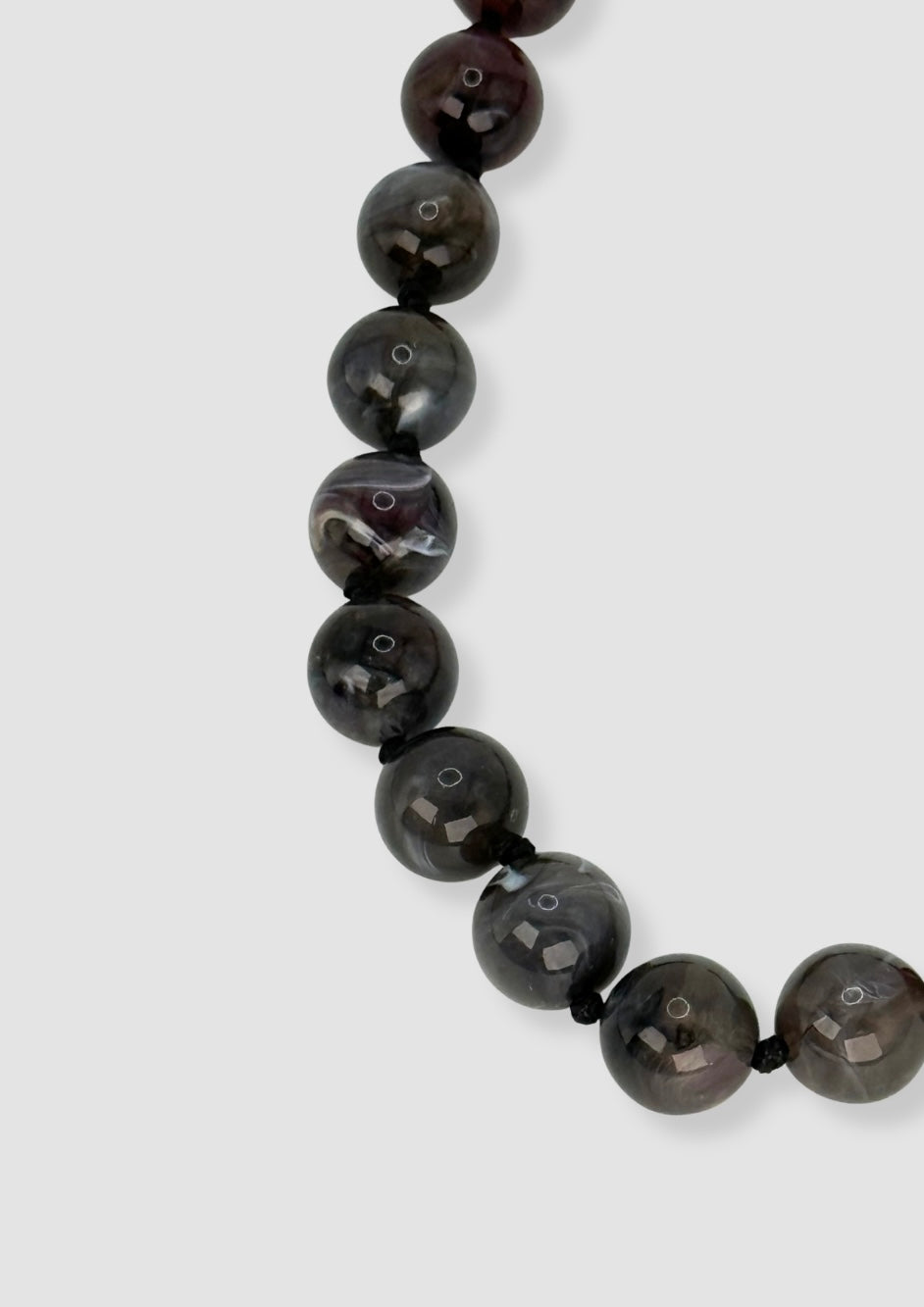 Marbles necklace Black