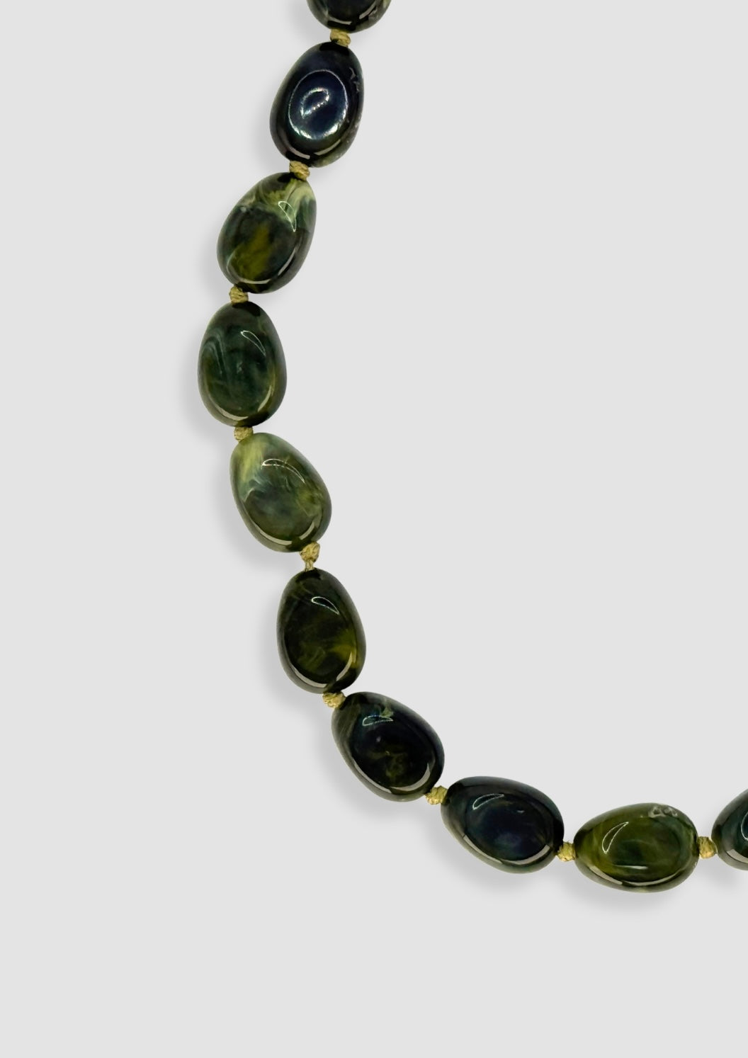 Bean necklace Green