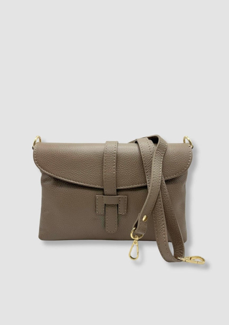Flavia leather bag Taupe