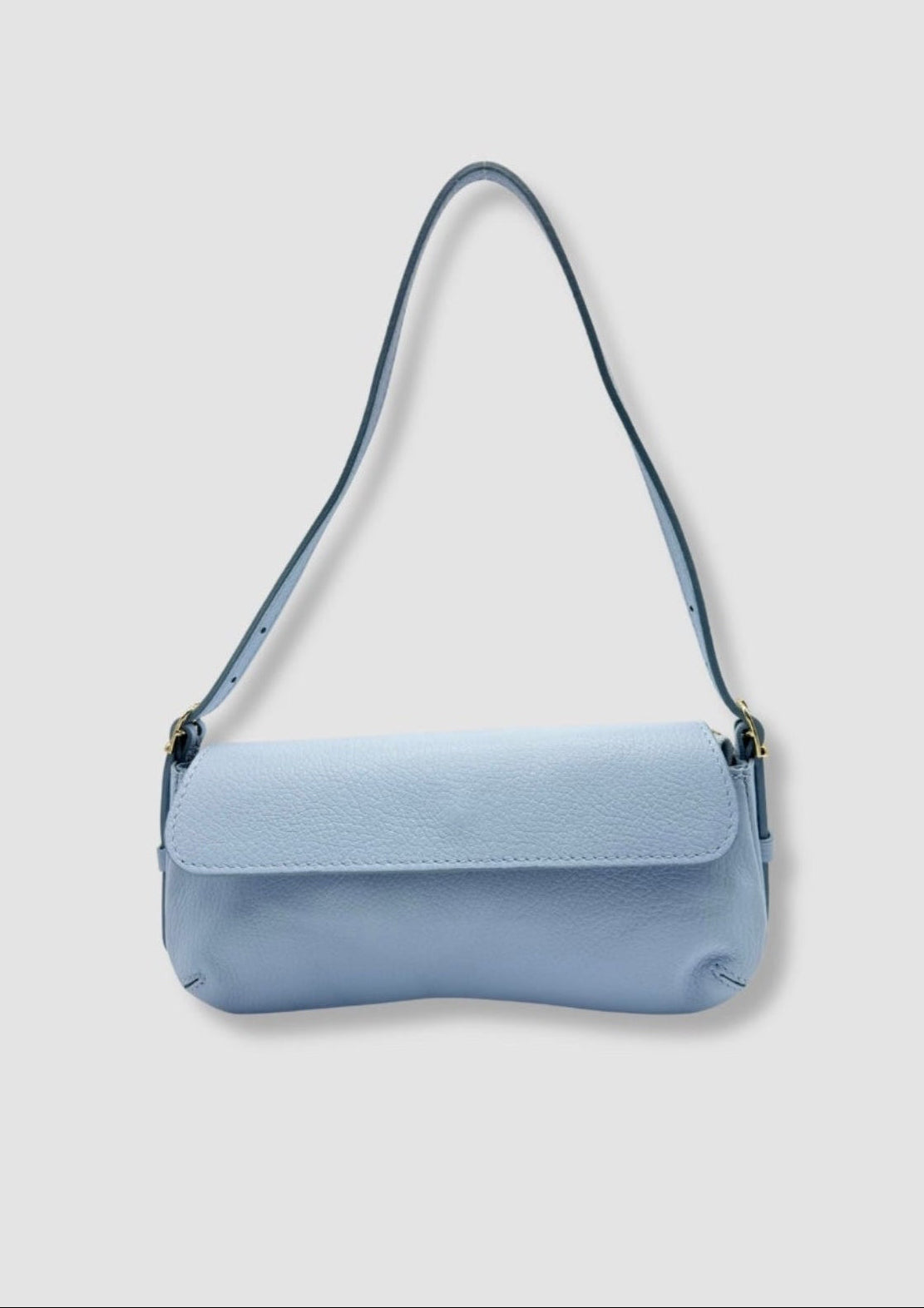 Sibel leather bag Light blue