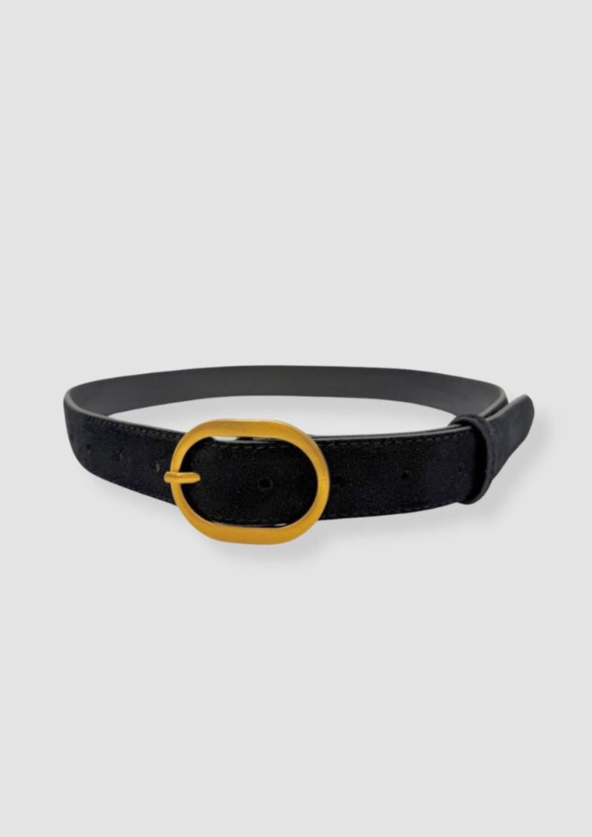 Suede classic belt Black