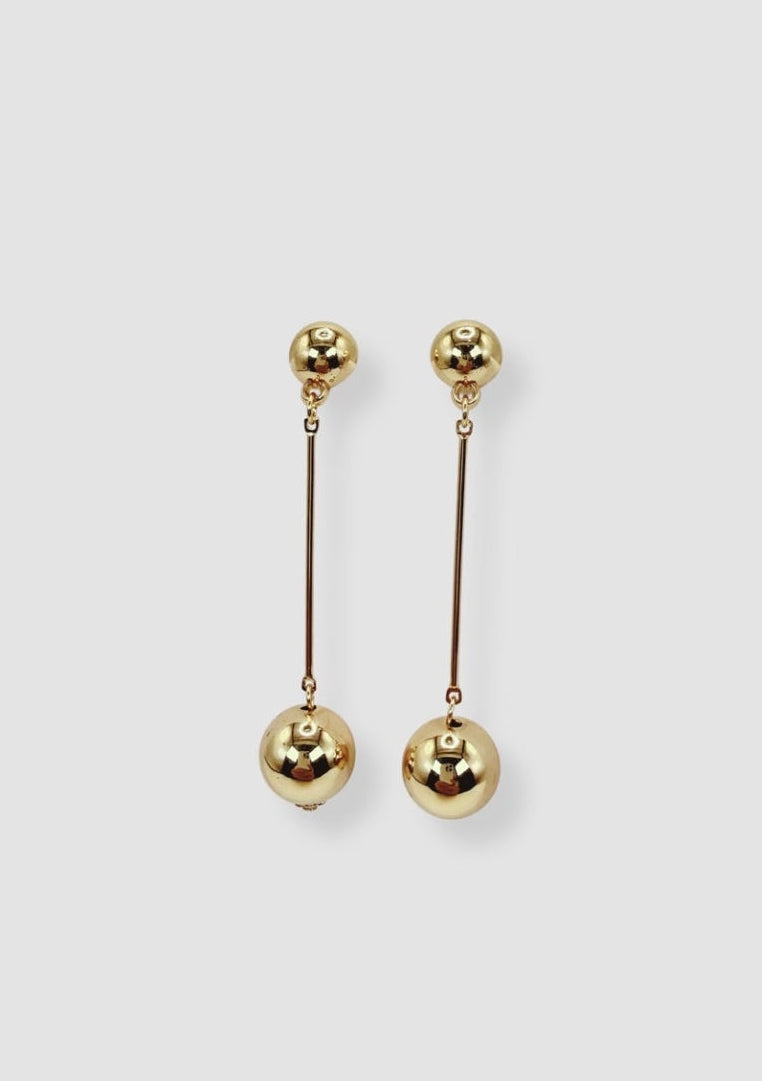 Gold bullets set necklace and earrings