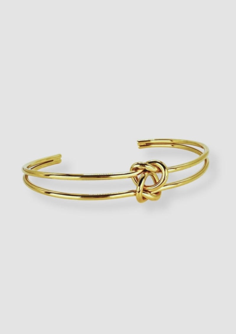 Double knot bracelet Gold