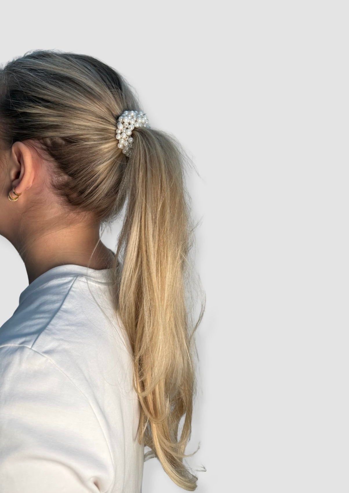Pearl scrunchies 3-p