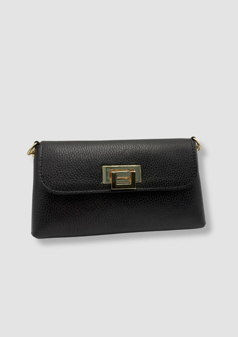 Evelyn leather bag Black