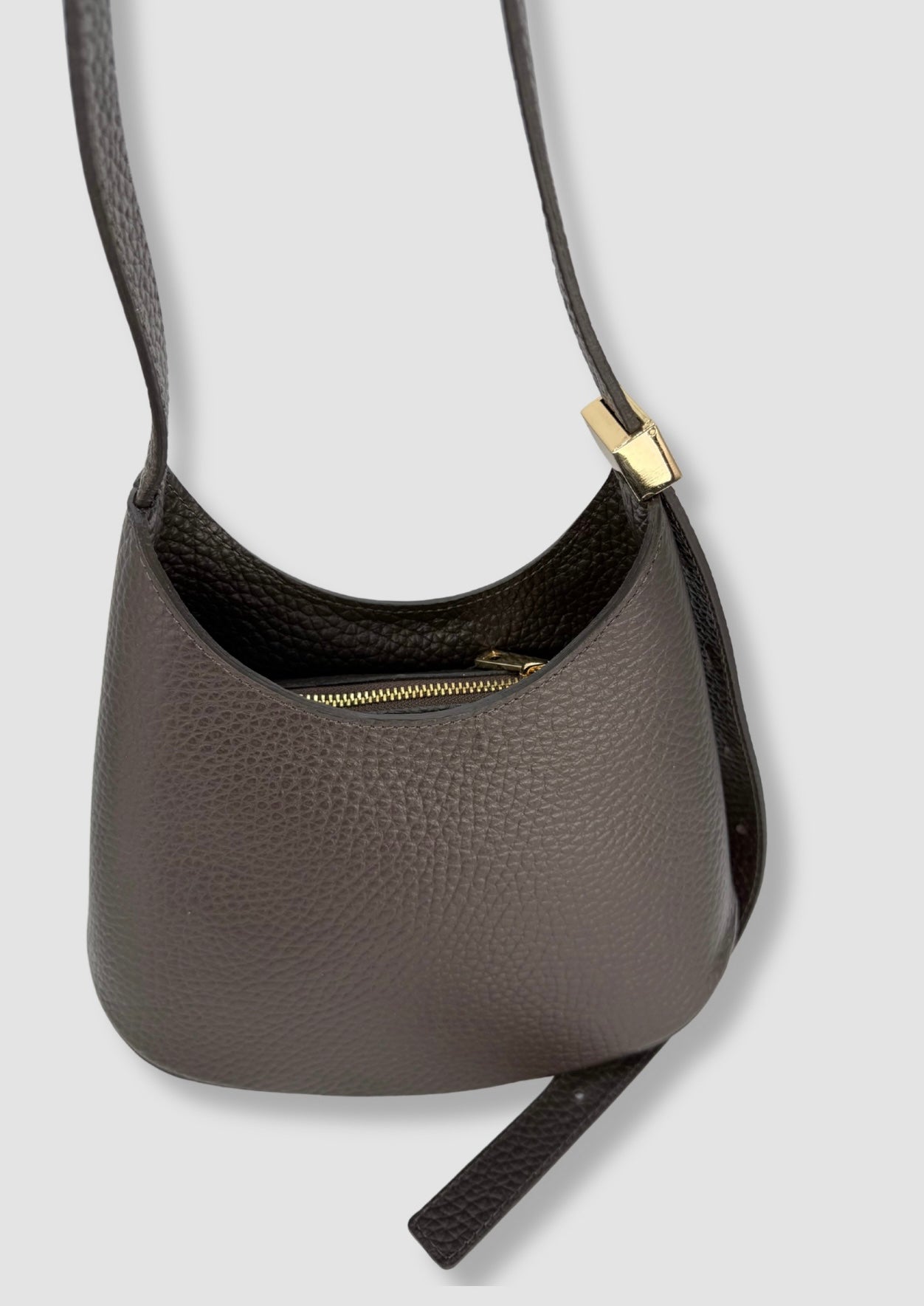Adelina leather bag Dark Brown