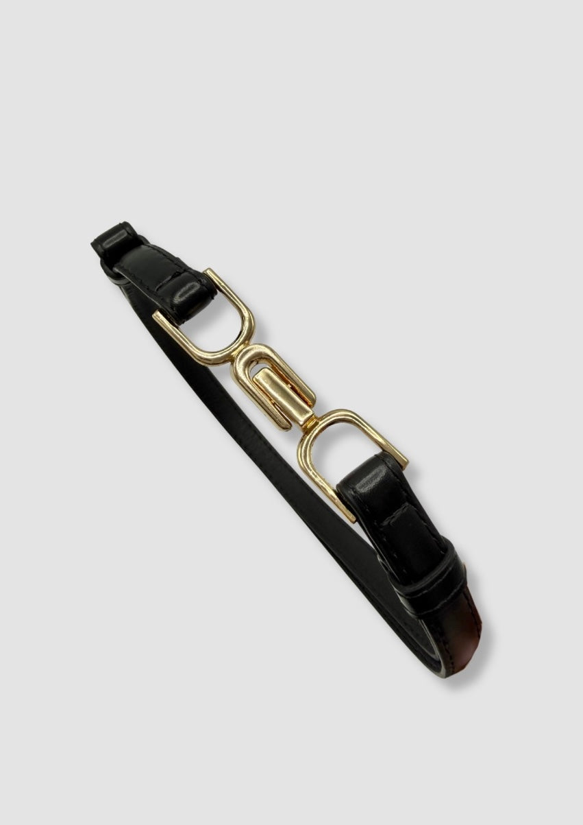 Fashion adjustable belt Black