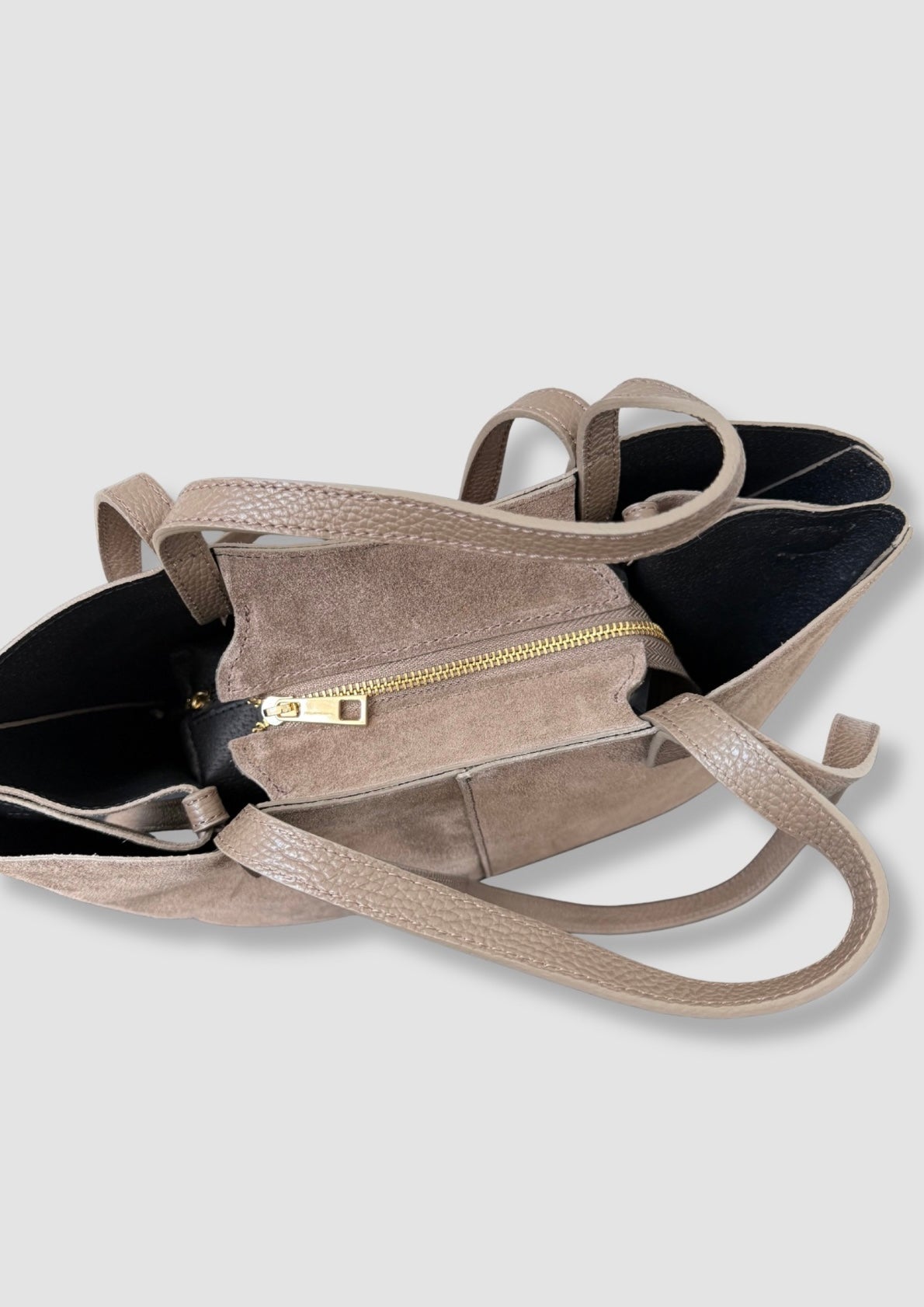 Rania suede totebag Taupe