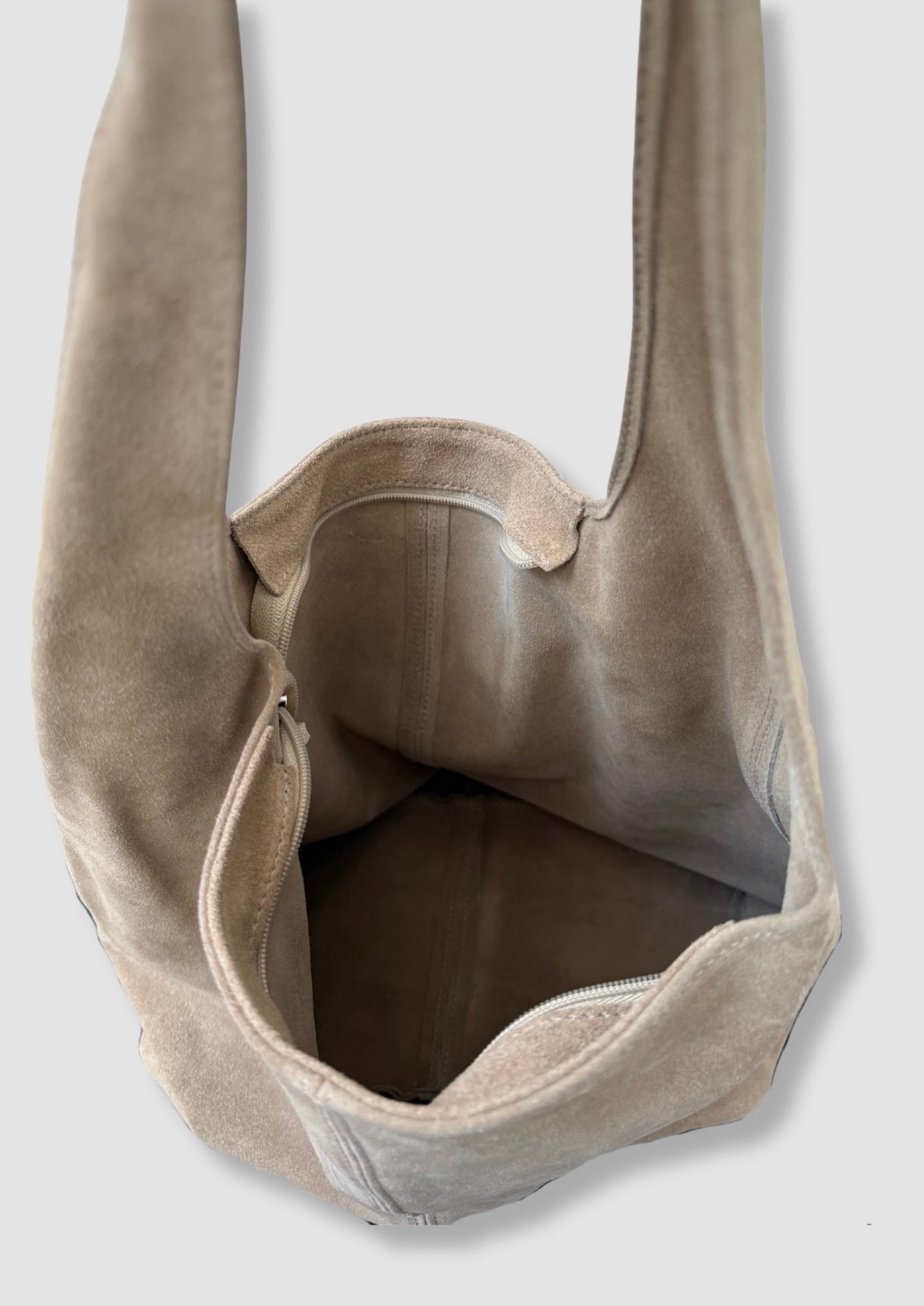 Elena suede totebag Sand