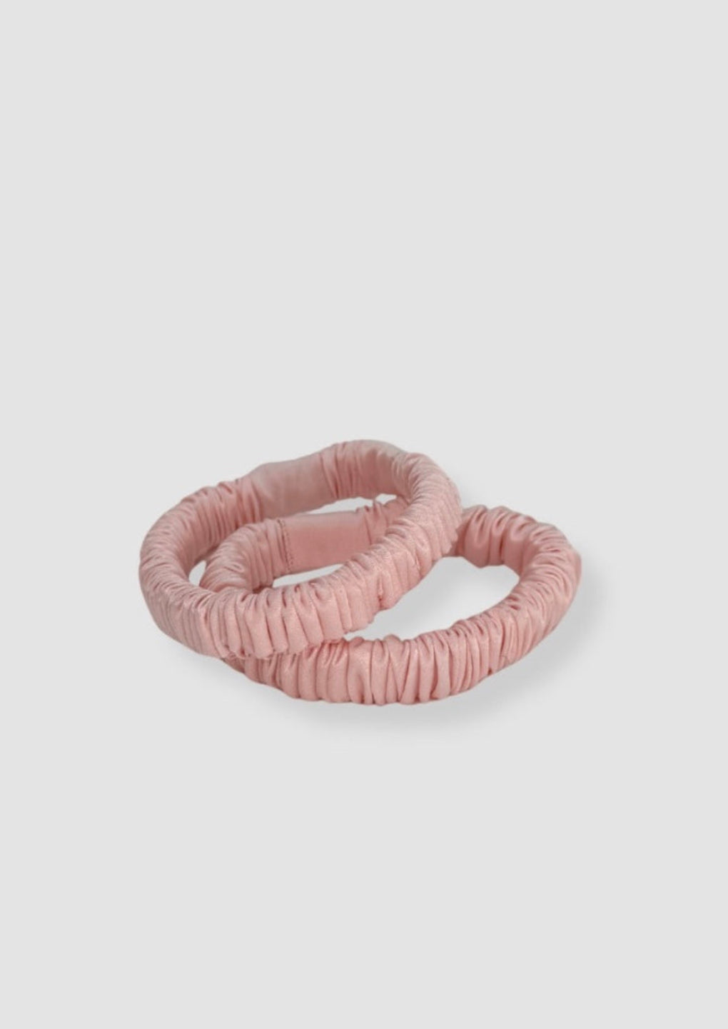 Silk scrunchie 2-p Pink