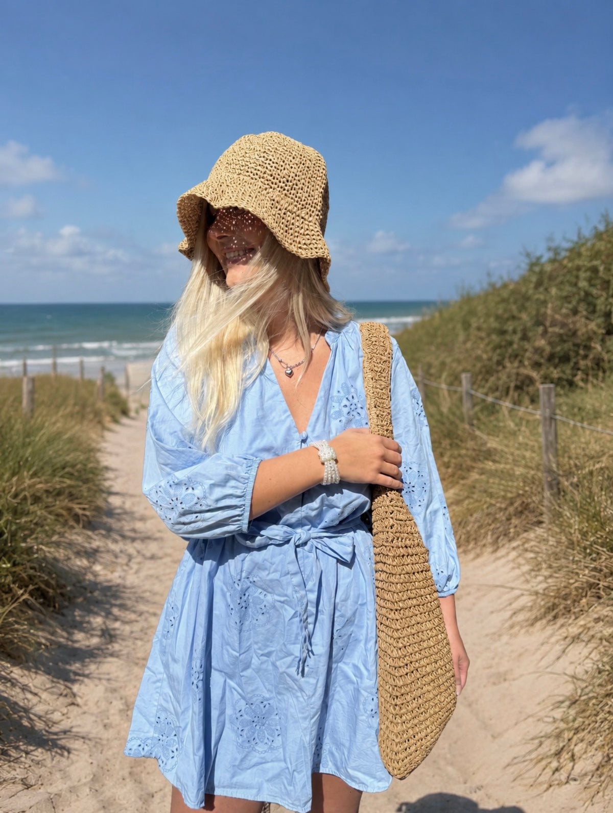 Bucket straw hat nature